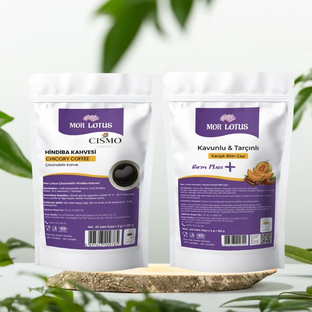 Cismo Hindiba Kahvesi ve Bitkisel Kavunlu Çay İkili Set