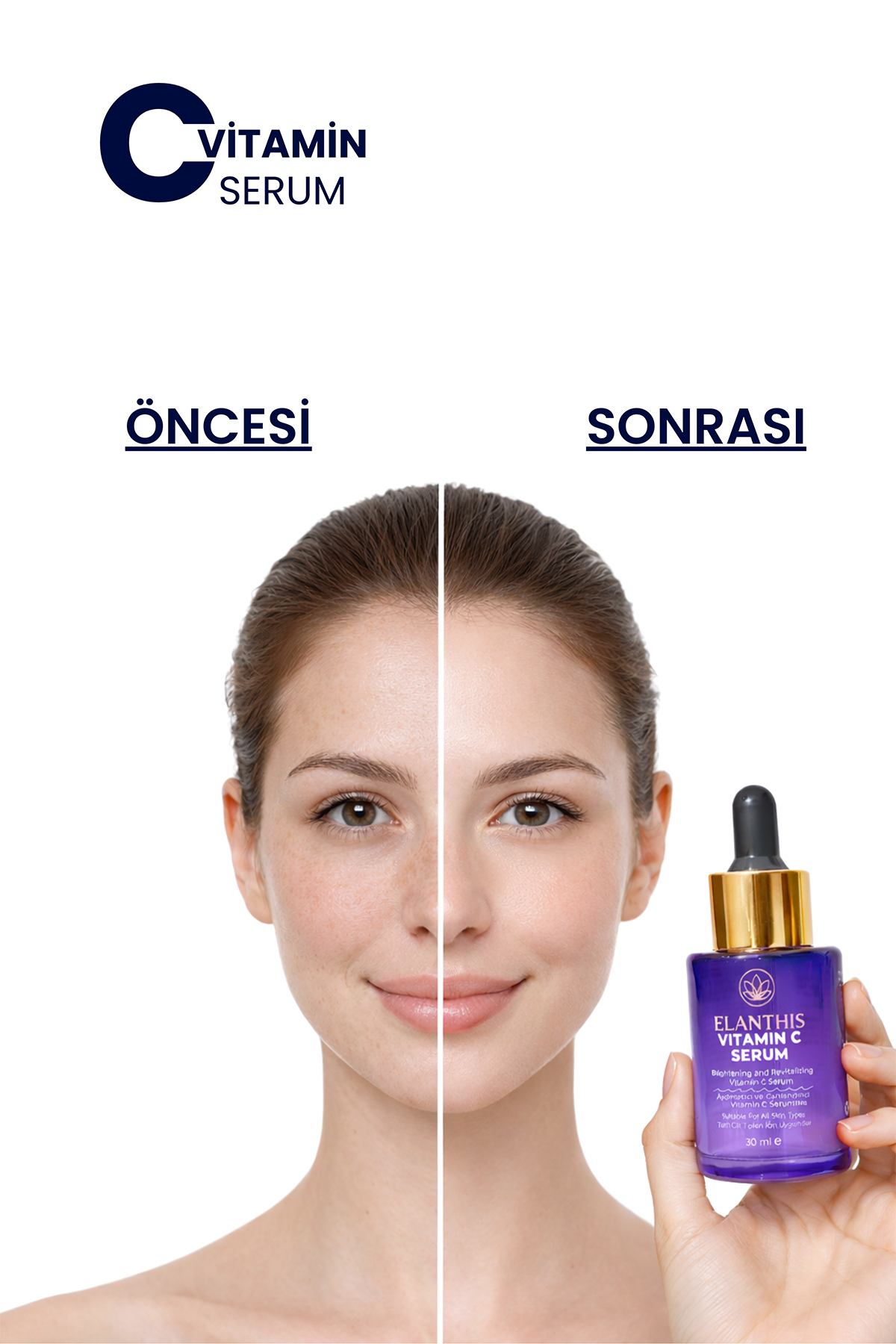 Güzel Cilt İkili Konsept - Vitamin C Serum 30 ml + Makyaj Temizleme Toniği 200 ml